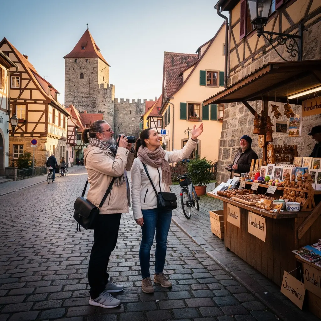 Schöne Aussicht auf die bayerischen Alpen mit einem klaren blauen Himmel.