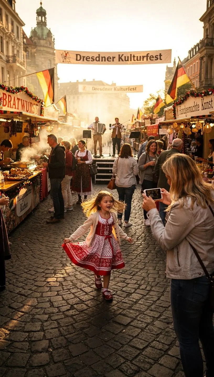 Malereiche Straßen in einer deutschen Kleinstadt, gesäumt von bunten Fachwerkhäusern.